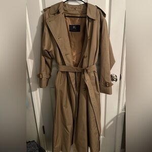 Burberry Tan long Trench Coat 12XXL